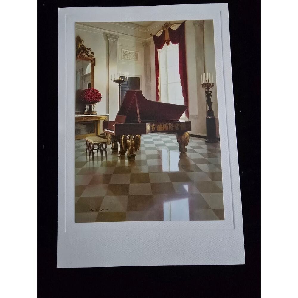 2002 signed Christmas Card From The White House George W and Laura Bush